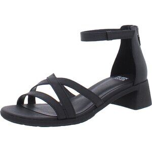 EILEEN FISHER Noni Leather Criss-Cross Front Ankle Strap Shoes‎ sz 7.5 New
